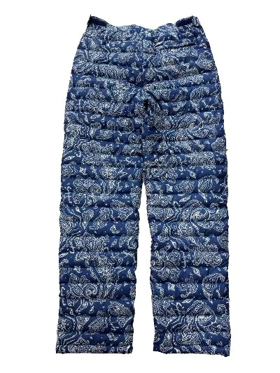 Lightweight Insulated Paisley Print Padded Track Pants Lightweight Insulated Paisley Print Padded Track Pants