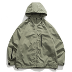 Grön Hood Parka Herr