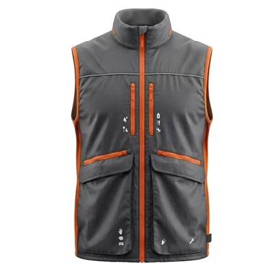 Lätt quiltad multi-Pocket Utility Gilet